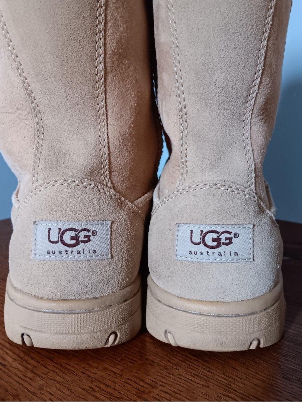UGG Tan Suede Classic Mid Calf Tall Boots